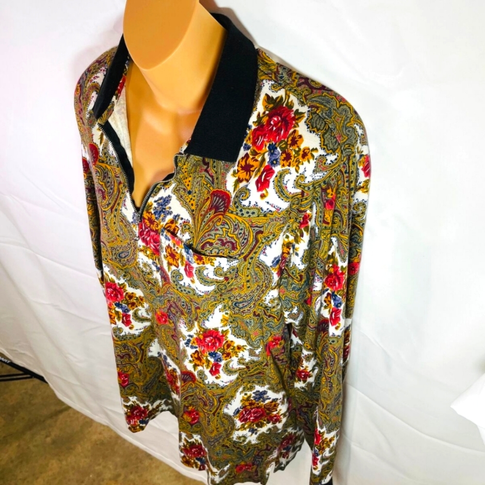 (Supreme) Paisley L/S Polo